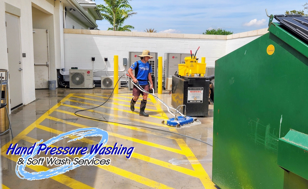Dumpster Pad Cleaning